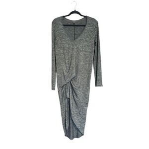 Riller & Fount Revolve Twist Front Asymmetrical Tulip Hem Midi Dress Size 1 (S)